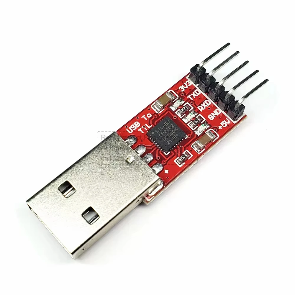 CP2102 Serial Converter USB 2.0 to TTL UART STC Download Module with Dupont Cable Set 5PIN