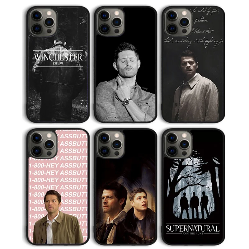 SUPERNATURAL DEAN CASTIEL WINCHESTER Phone Case Back Cover for iPhone 16 15 SE2020 14 13 11 12 Pro Max mini XS XR Plus Coque