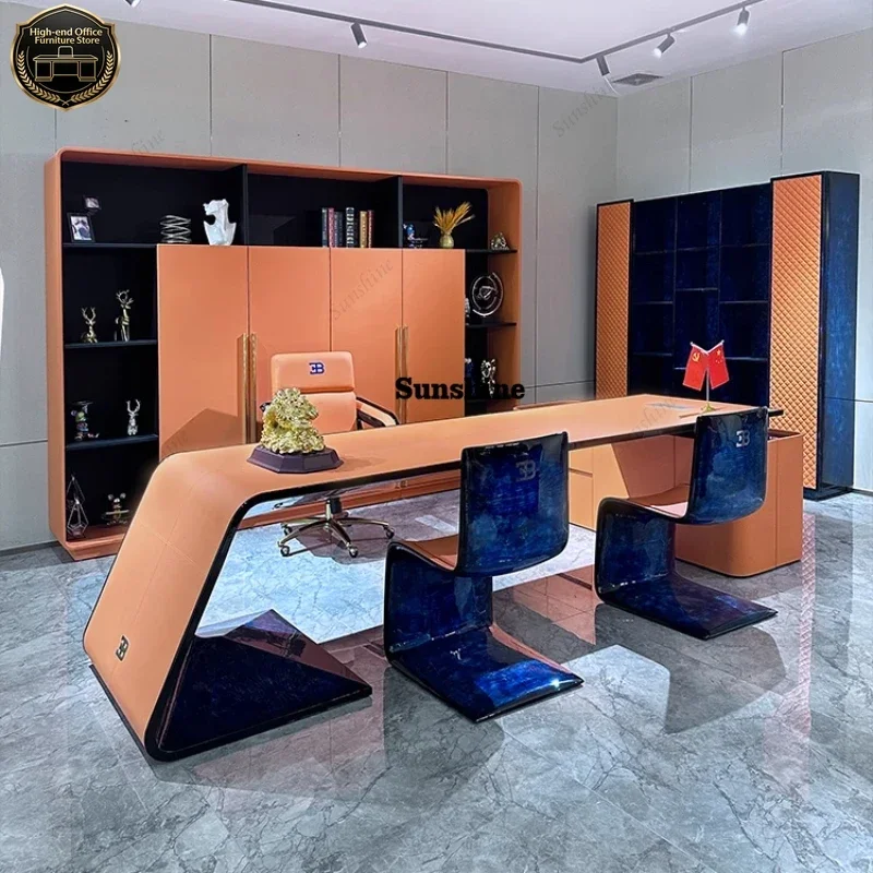 

Современный офисный стол Shape Hutch класса люкс с ящиками, регулируемый по высоте, для письма и работы стоя, с органайзером, конференц-стол, рабочая станция EscritorioYY