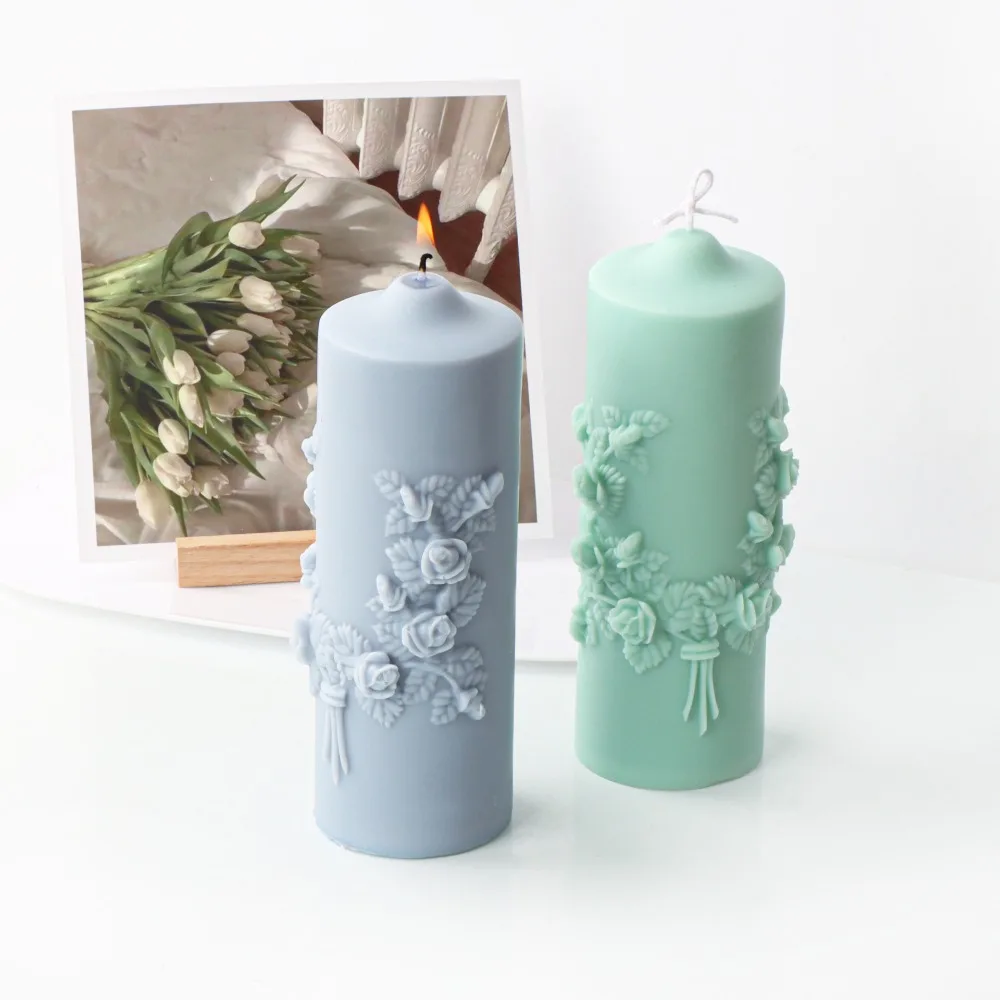 

Lily of The Valley Scented Candle Silicone Mold DIY Handmade Handicrafts Candle Making Plaster Soap Mould Home Decoration