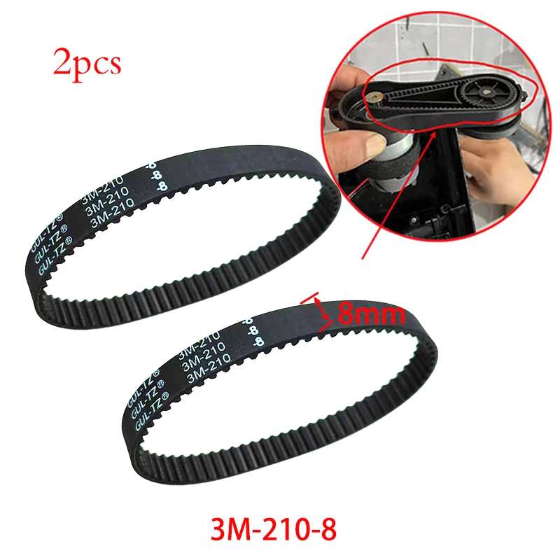 

2PCS Home Appliance Parts Repair Accessories 3M-210-8 Width 8mm Belts Vacuum Cleaner Parts