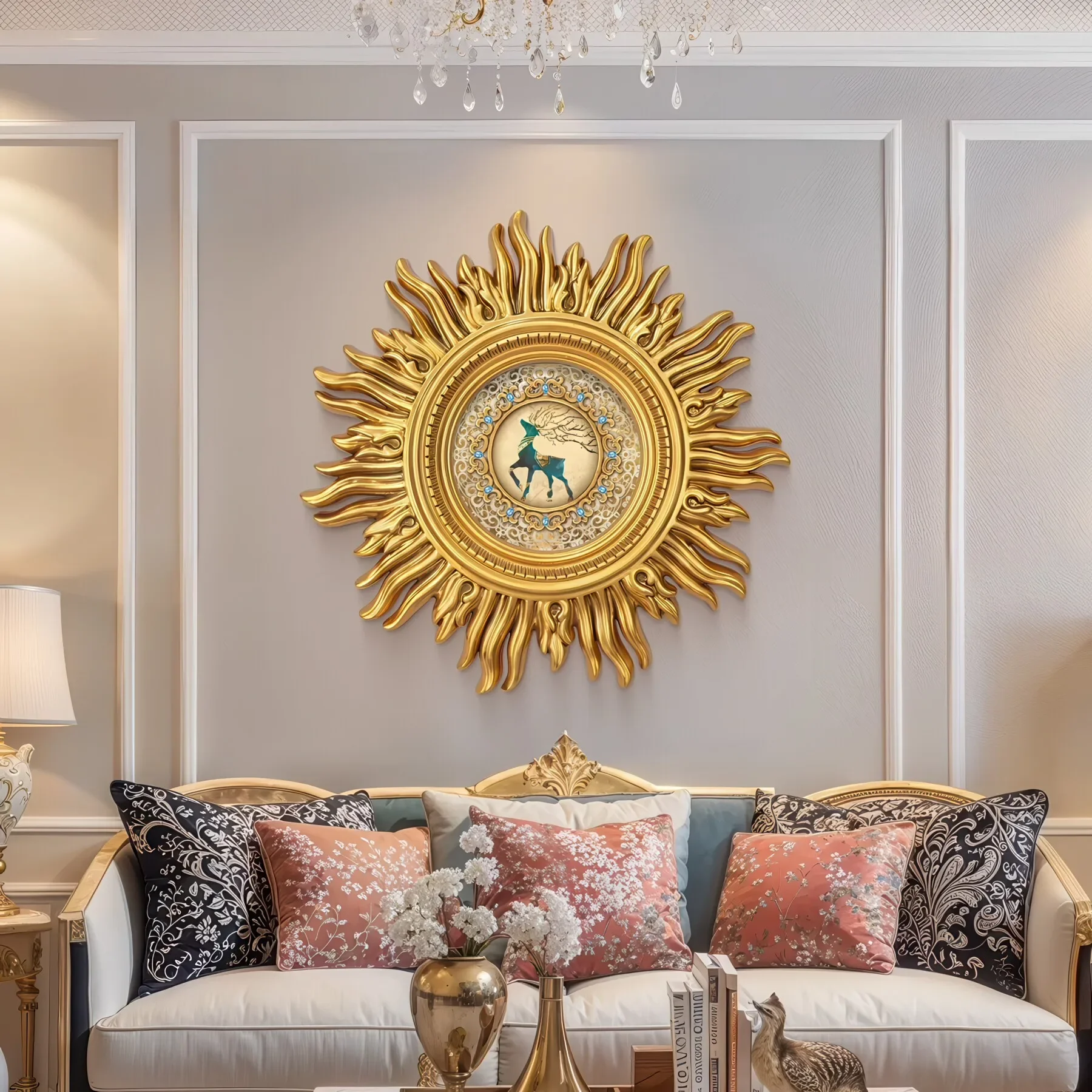 Personalized art Hanging paintings Entry porch decorative paintings corridor bedroom European fireplace painting niche elk handm
