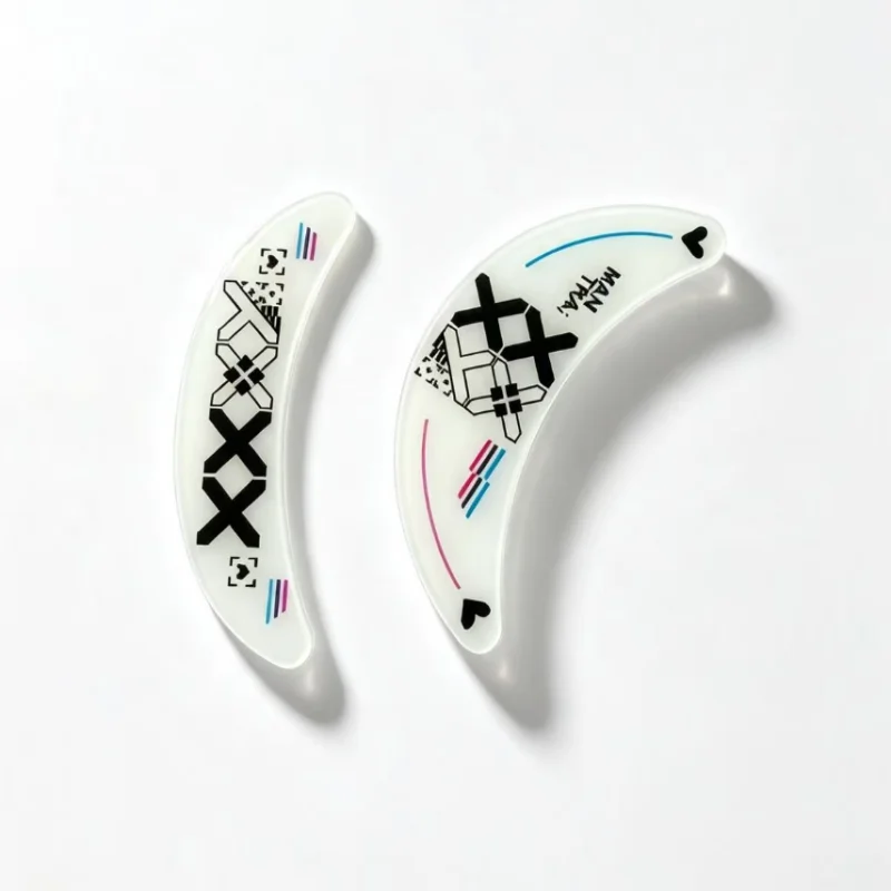 Glass Mouse Skates Glide Feet Pads Mouse Feet Sticker For VGN Dragonfly F1 Wireless Gaming Mouse Rounded Curved Edges