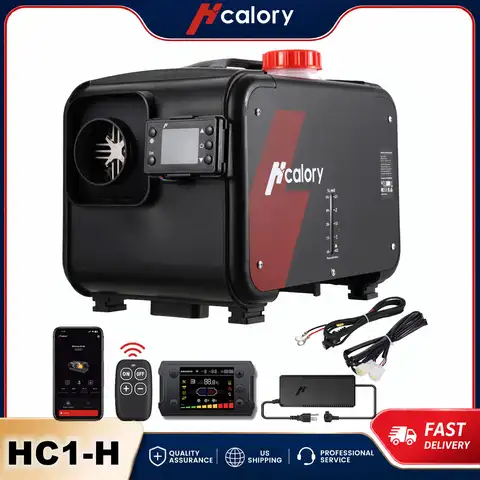 Hcalory HC1-H 8KW 12V All in One Portable Diesel Air Parking Heater Integrated Vehicle Heating Kit for Truck RV Camper Van Boat