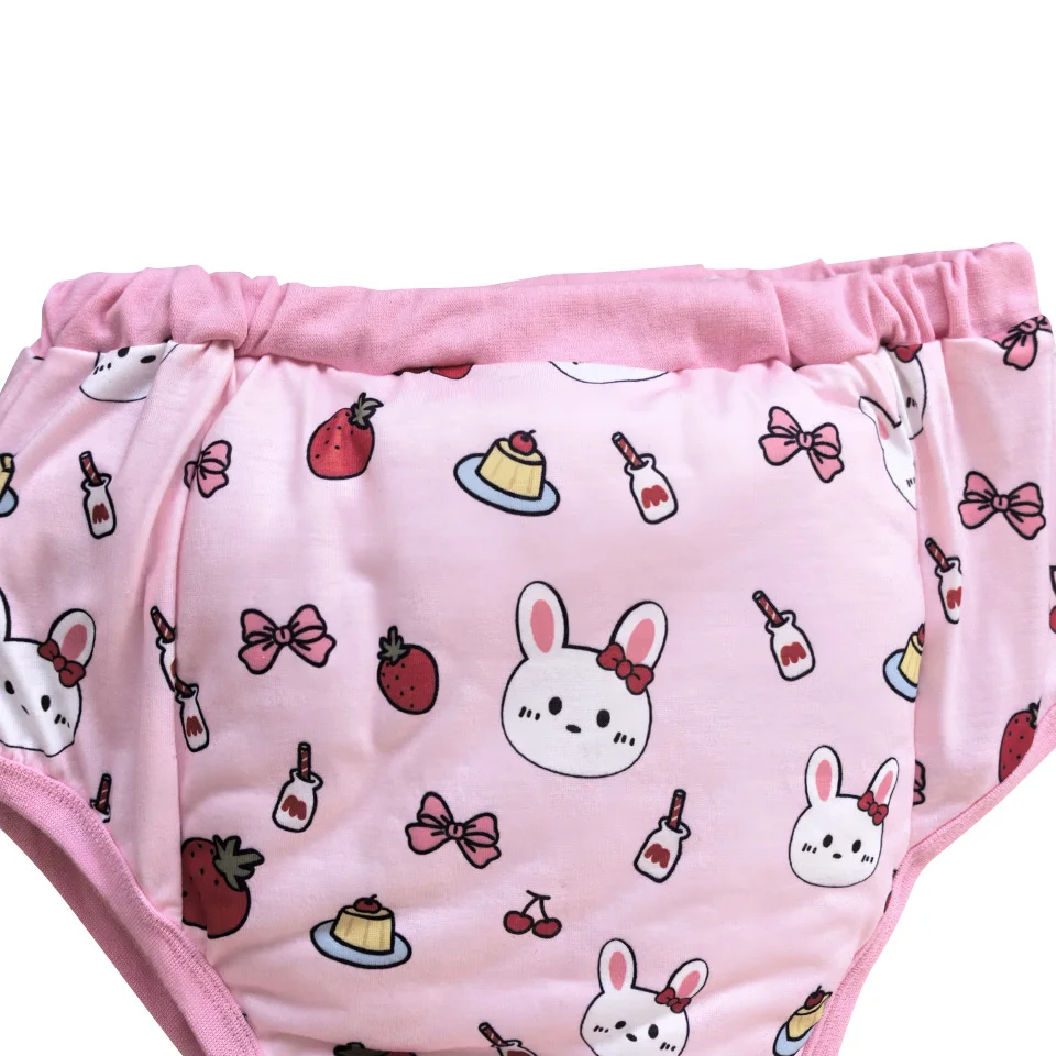ABDL الكرتون نمط الكبار الطفل كليب القطن حفاضات السراويل قابل للغسل القطن الخالص للماء حفاضات القطن الكبار حفاضات القطن السراويل #5