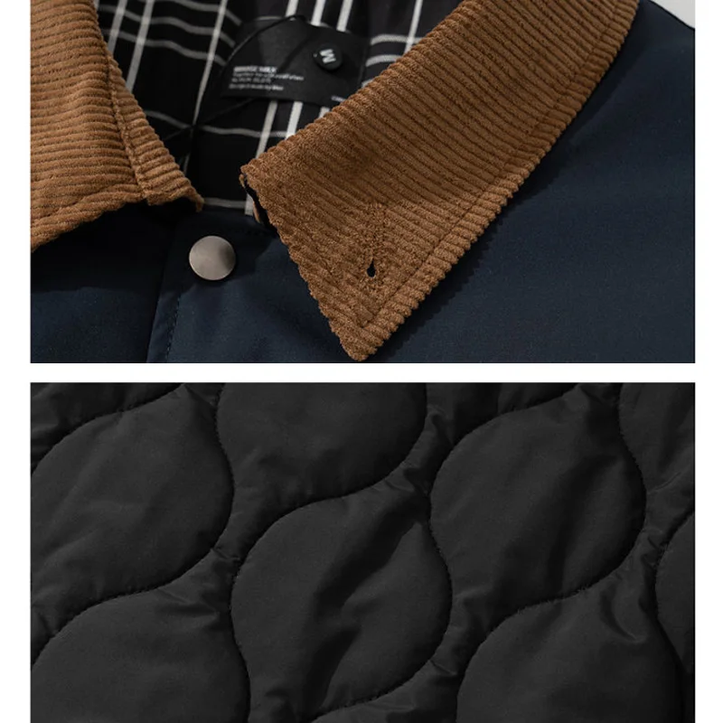 Cityboy-ropa de calle japonesa para hombre, Parkas de algodón Vintage, abrigo grueso y cálido para exteriores