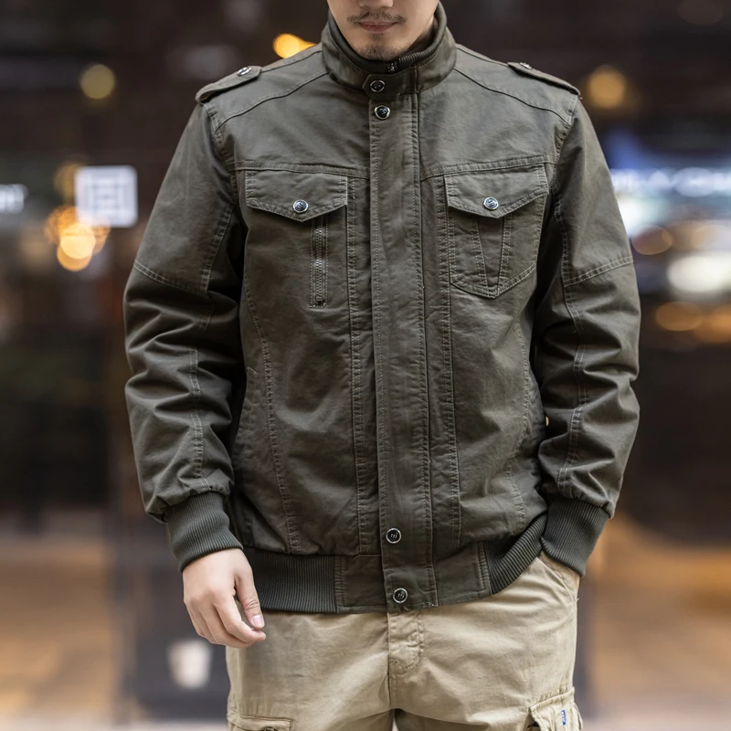 

Спецодежда, куртка, повседневная весенне-осенняя молодежная стильная форма средней длины, верхняя одежда в стиле милитари, повседневная куртка обычной длины