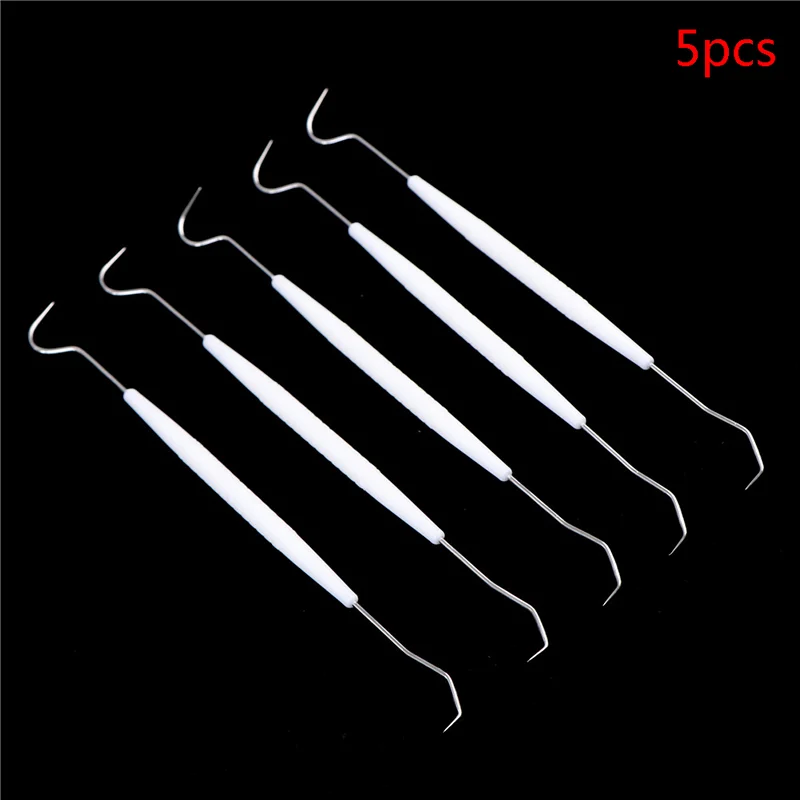 5PCS/lot Stainless Steel Double Ends Dentist Teeth Clean Hygiene Explorer Probe Hook Pick Dental Instrument Dental Tool