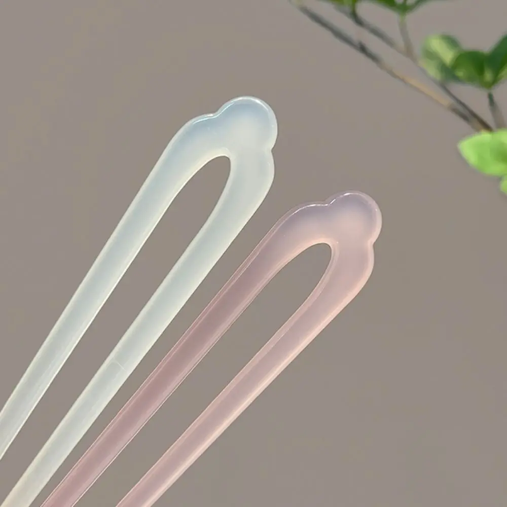 Acetic Acid U Shape Hairpin Hair Sticks for Buns Hair Chopstick Chinese Style Hair Stick Hair Fork Chinese Style