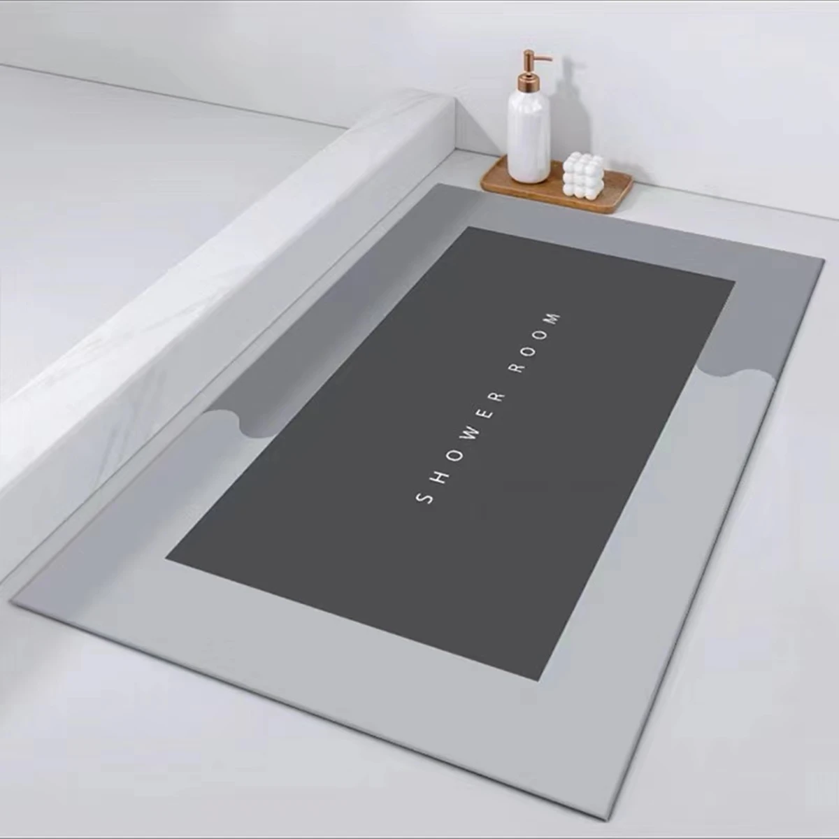 

Super Anti Slip Absorbent Bath Mat Kitchen Mat Toilet Mat Modern simple diatom mud floor mat bathroom dirt-resistant mat