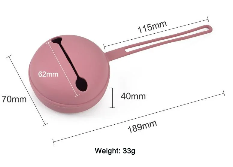 Caja de almacenamiento para chupete de bebé, contenedor seguro de silicona