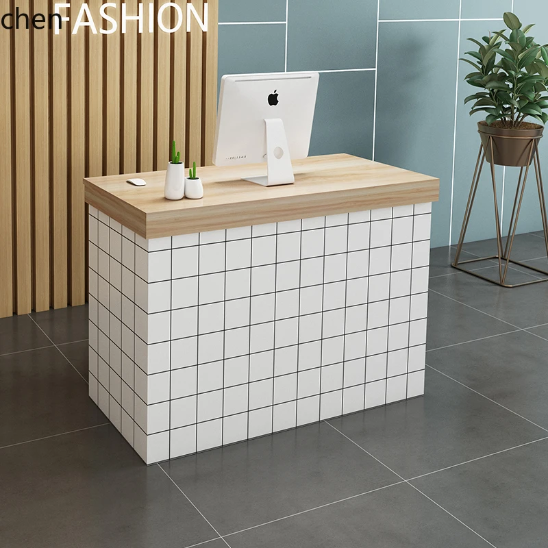 Front Desk Reception Desk Clothing Store Commercial Bar Corner Cabinet