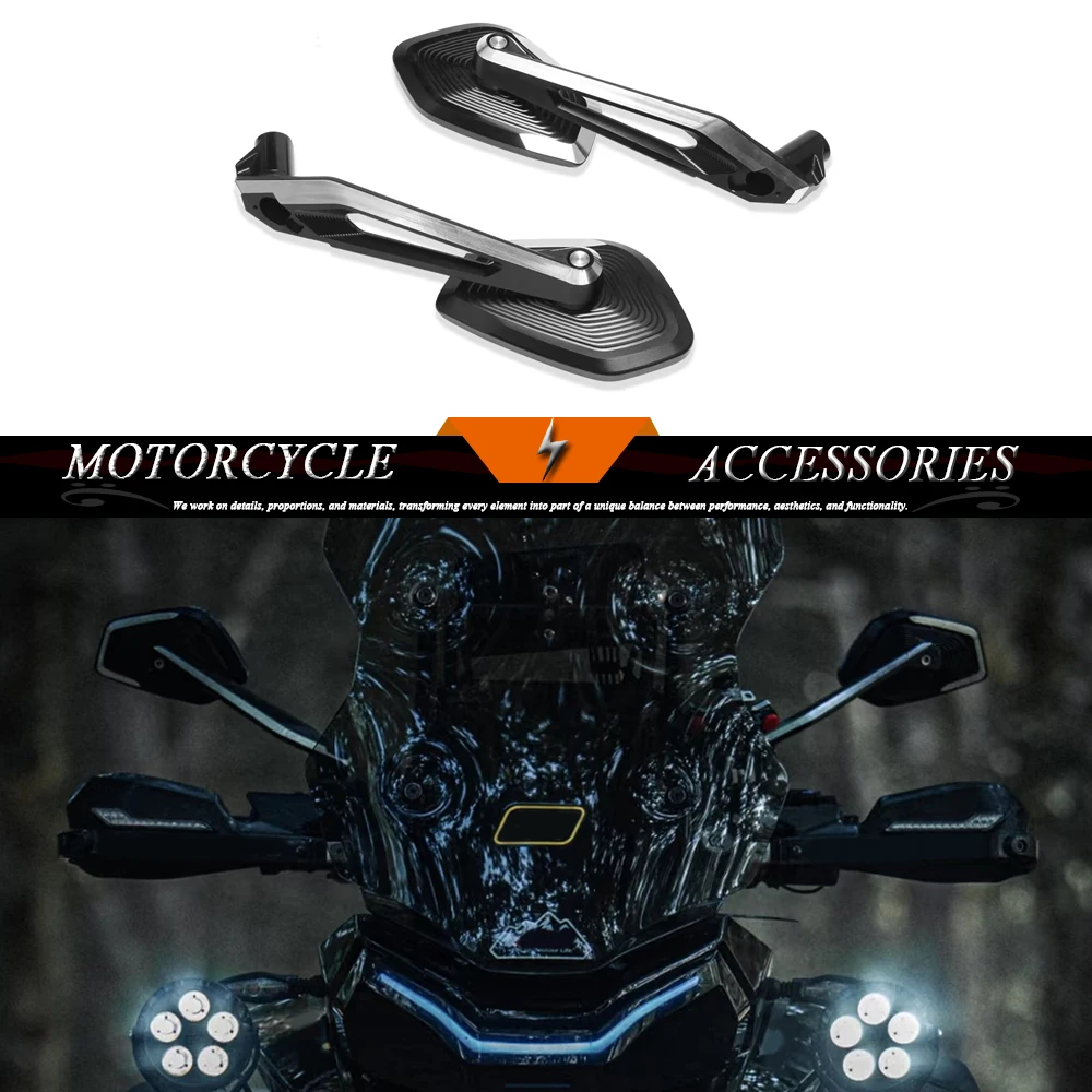 

Зеркала заднего вида из алюминия с ЧПУ для мотоциклов CFMOTO 450MT, 650MT, 700MT, 800MT, 1000MT-X