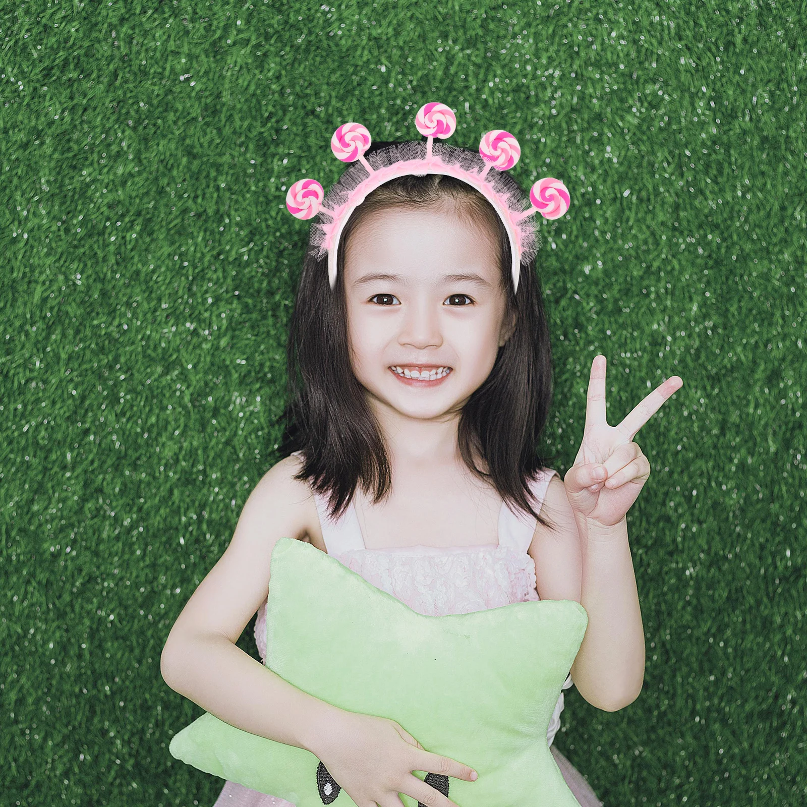 

2Pcs Lollipop Children Hairband Cute Cartoon Design Sweet Style Party Headband for Kids Secure Comfortable Fit Ideal Gift