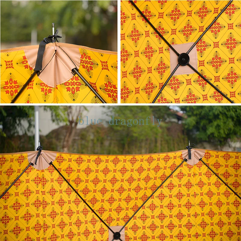 Outdoor Middle East Screen Printing Windshield Cloth Saudi Picnic Windproof Wall Arab Windproof Camping Tent