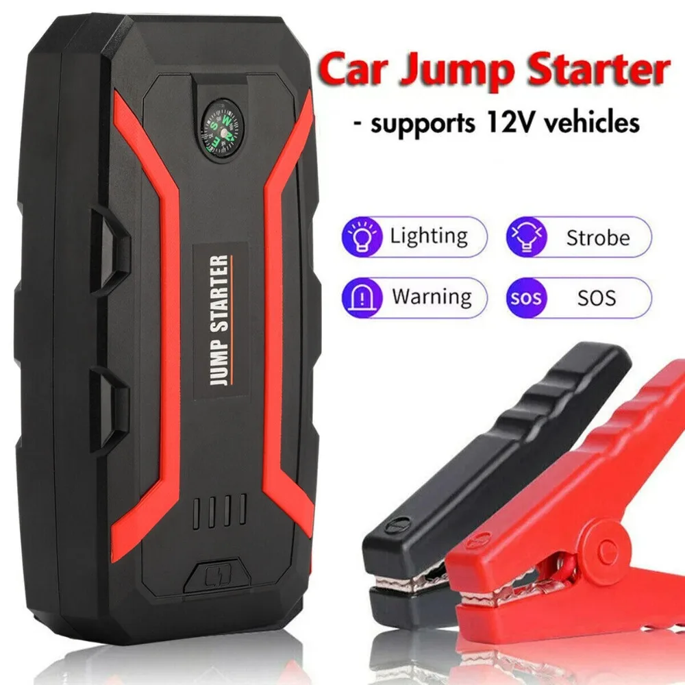 22000MAH Car Emergency Battery Jump Starter Start Booster w/ LED Power Pack 12V