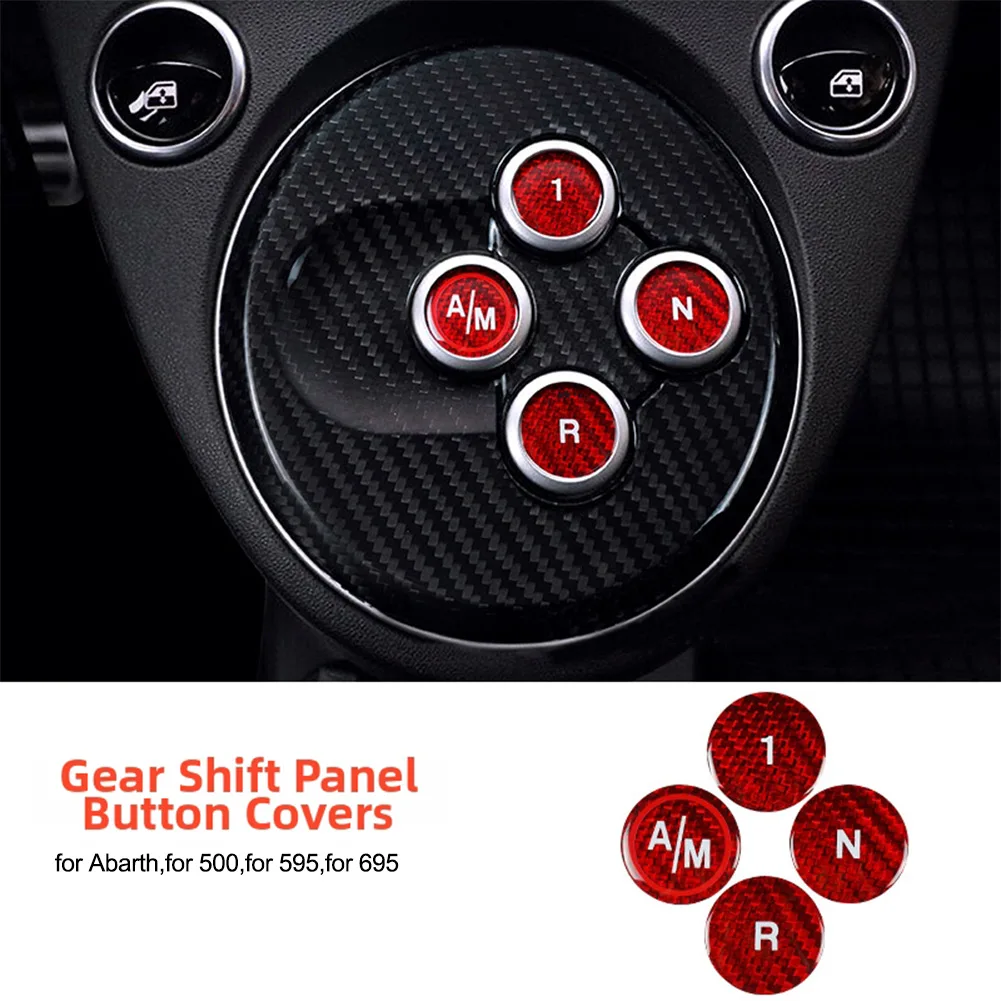 

Carbon Fiber Shift Pattern Sticker for Fiat For Abarth 595 and 695 Automatic Transmission Panel Interior 2012-2023