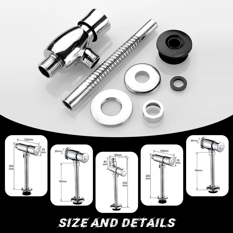 

Прочный смывной клапан для унитаза, цинковый сплав, клапан резервуара для туалетной воды, клапан для унитаза в ванной комнате, ручной инструмент для смыва в отеле
