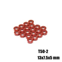 T50 2 Carbonyl Iron  Powder Cores T50-2 13*7.5*5 mm 4.9nH/N2  Dust  Ferrite Toroid Red Core MICROMETALS  HF  QR