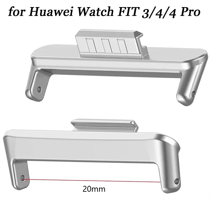 

2pcs Adapter For Huawei Watch Fit 4 Pro/3 Strap Metal Stainless Steel 20mm Band Width Connector for huawei Fit 4 Accessories