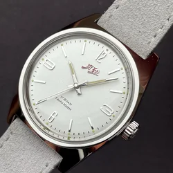 Merkur Vintage estilo chino 70S clásico CRUZ LINEA DIAL pulsera de arroz cuerda a mano reloj mecánico para hombres reloj Masculino