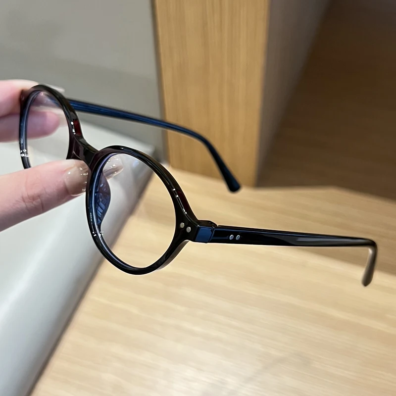 Anti Blue Light Glasses Women Men Vintage Round Glasses Fashion Small Oval Retro Blue Light Blocking Eyeglasses Trendy Eyewear view 5