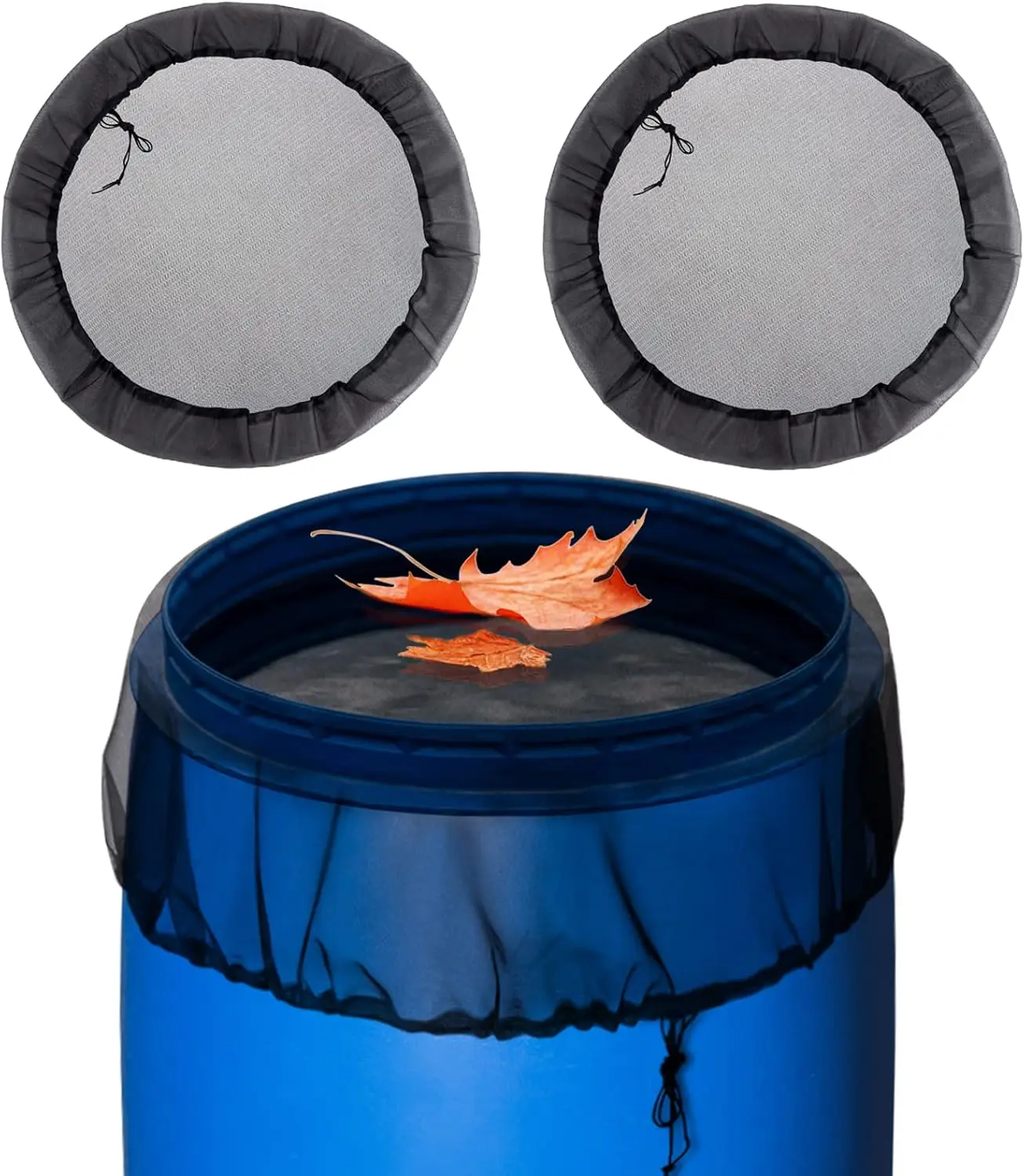 

Сетчатые чехлы для бочек для сбора дождевой воды, сетки для емкостей-коллекторов дождевой воды, сетки для сбора дождевой воды в ведрах с утягивающим шнурком