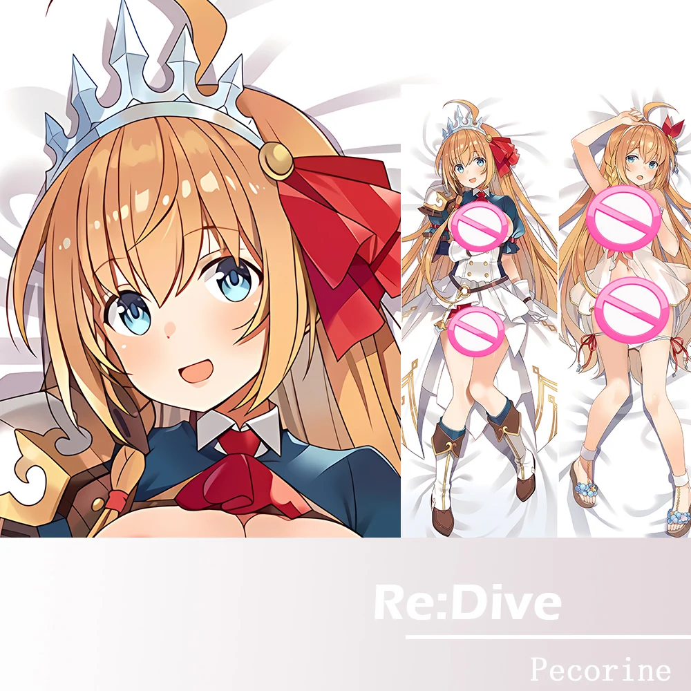 

Princess Connect Dakimakura Full Body Pillowcase Re:Dive Pecorine Cosplay Pillow Case Cover Otaku Room Decorative