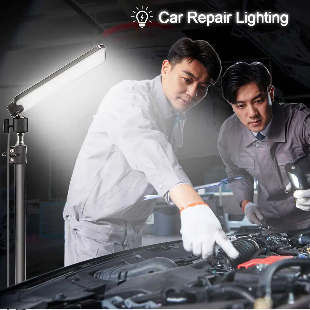 Outdoor Camping Light Portable Multi-functional LED Lamp Rechargeable Work Lamp Telescoping Adjustable Tripod USB Powered