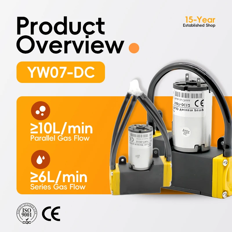 YW07 DC 12v 24v Series Parallel and Series Min Micro Diaphragm Pump