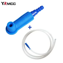 Car Brake Fluid Oil Exchange Pump with 50cm Oil Pumping Hose Empty Drained Oil Bleeder Auto Brake Oilling Connector Oil Filling