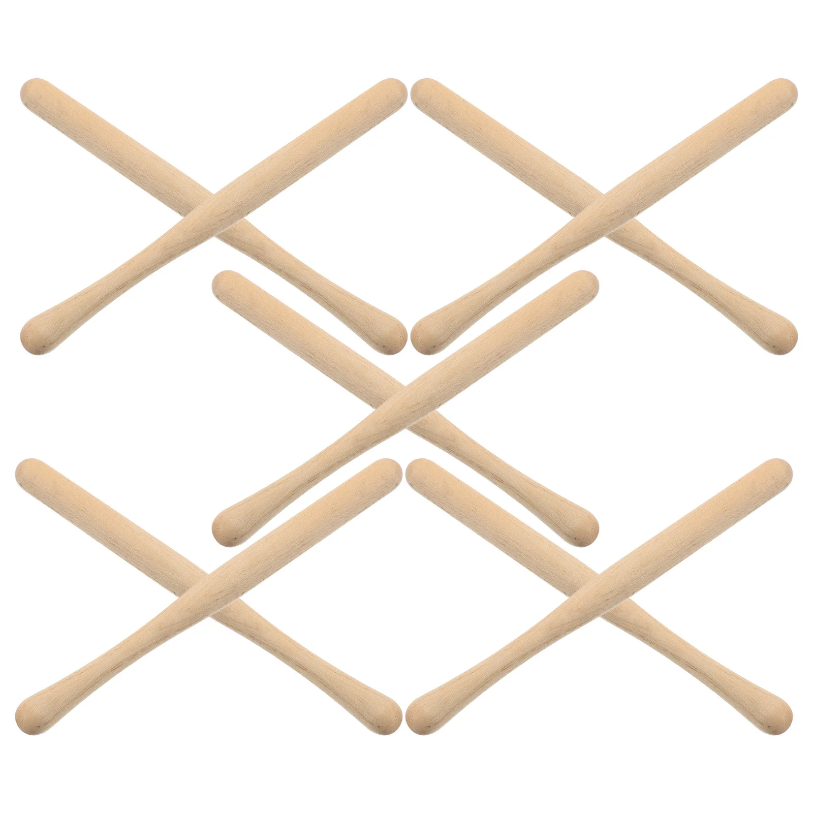 

10Pcs Wooden Rhythm Sticks Safe Percussion Guiro Rods Music Learning Instruments Portable Handheld Wood Sticks for Classroom