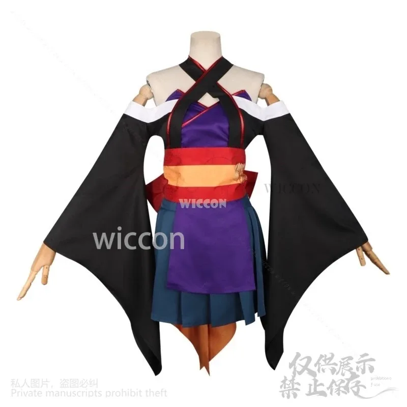 

NewMurasame Cosplay Anime Game Senren*Banka Japanese Kimono Uniform Jirai Kei Girls Dress Sexy Suit Wigs For Girls Woman Customi