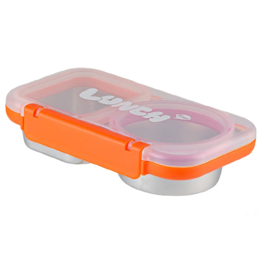 2 Compartment Insulated Meal Prep Contain Box Thermal Food Container Leakproof Snack Storage Box For Office School Outdoor Daily
