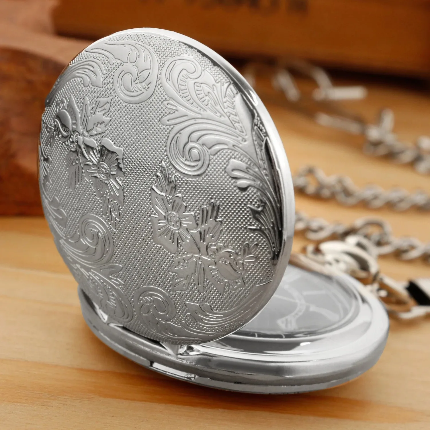 ساعات الجيب Steampunk قلادة الرجال النساء الهدايا ساعات الجيب الكوارتز قلادة مع سلسلة هدايا عيد ميلاد الزفاف الذكرى السنوية