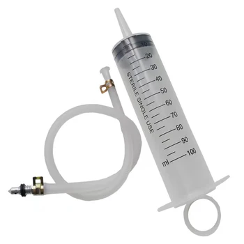 Kit de purga de motocicleta, pinza de freno, herramienta de jeringa de purga de Gas para freno de disco hidráulico Universal para Honda Yamaha Kawasaki Suzuki