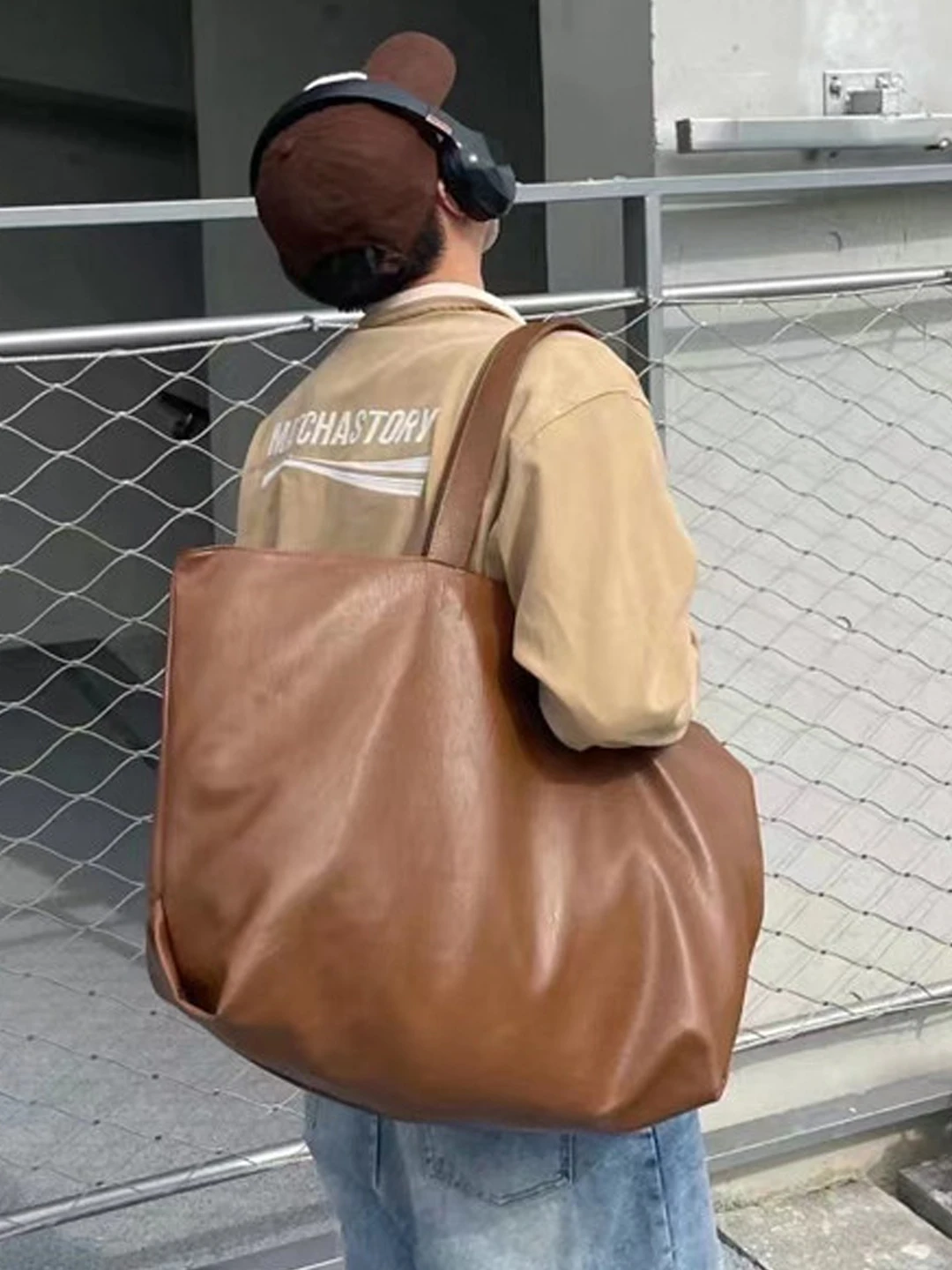 Casual Vintage Underarm Tote B - Street Fashion In Korea ulasan dan harga