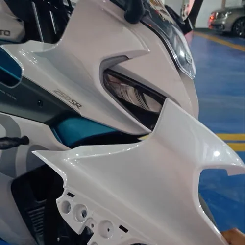 Imagen 2 del producto Para CFMOTO CF250SR 250SR 250SR-MY22 Piezas de motocicleta cubierta protectora de faro desnudo de fuerza descendente lateral cubierta deflectora de carcasa