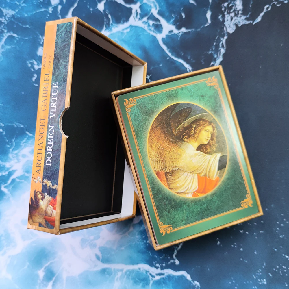 

Карты Архангела Габриэль Oracle RareAngelCards 12 x 8,7 см, большой размер | Жесткая коробка | Включает руководство в формате PDF через QR-код.