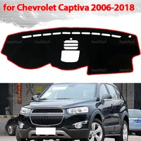 Cubierta de tablero almohadilla protectora para Chevrolet Captiva 2006-2018 accesorios de coche tablero parasol anto-uv accesorios de alfombra