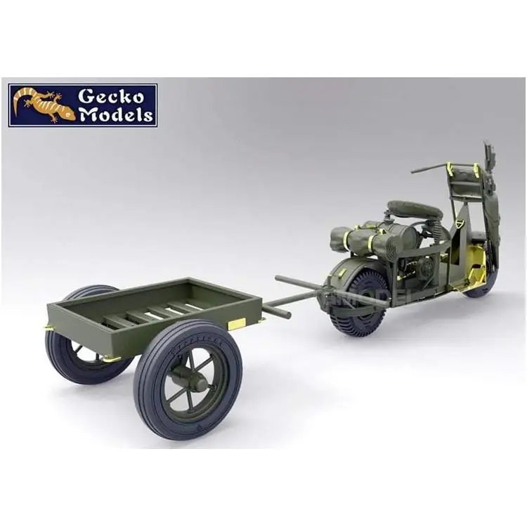 Gecko model 35GM0041 M53 Paratrooper Motorcycle & Tractor & Paratrooper Set 1/35