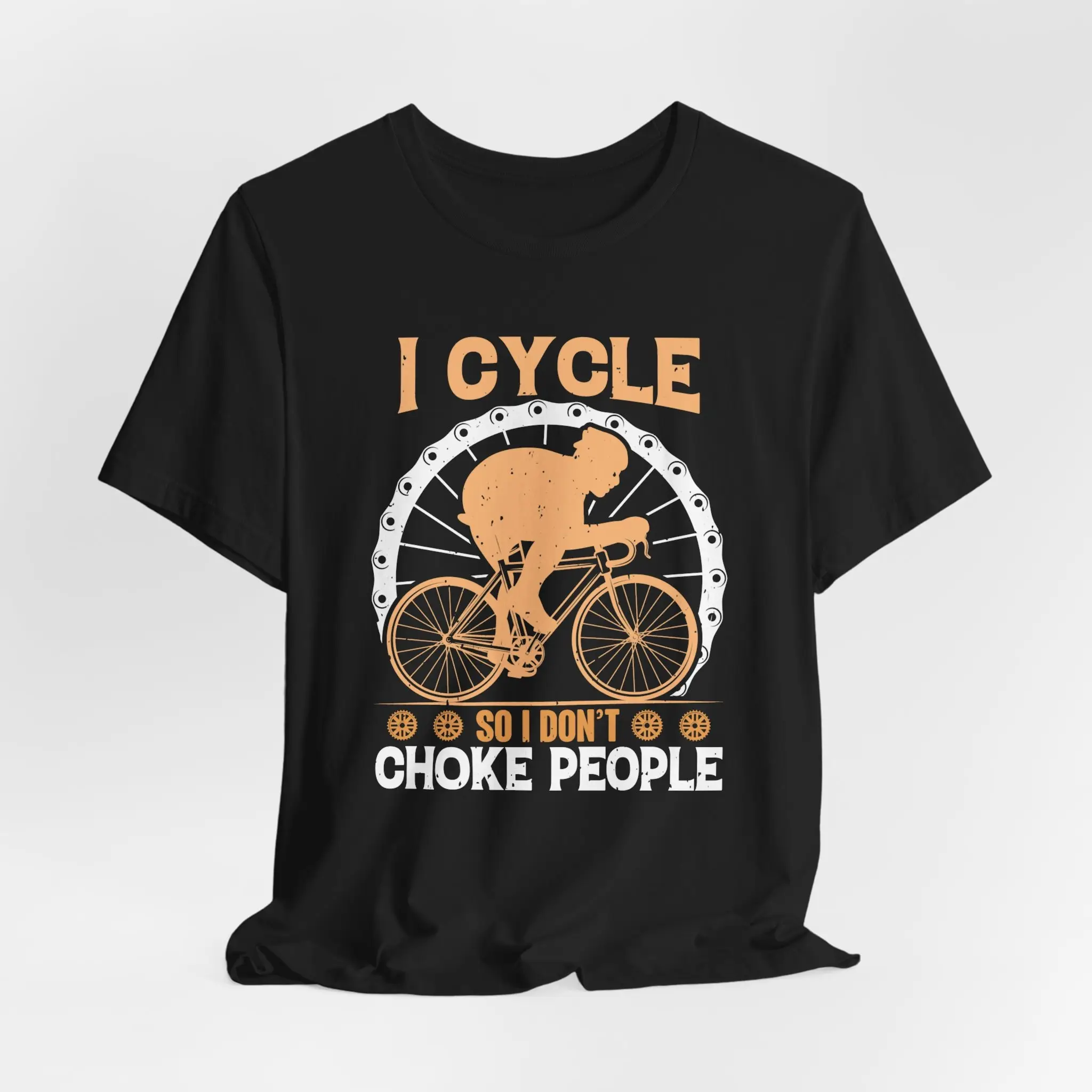 I Cycle So Dont Choke People Funny Bike Rider Gear Heavy Cotton Mtb Bmx T Shirt Cycling Apparel Cyclist Lover