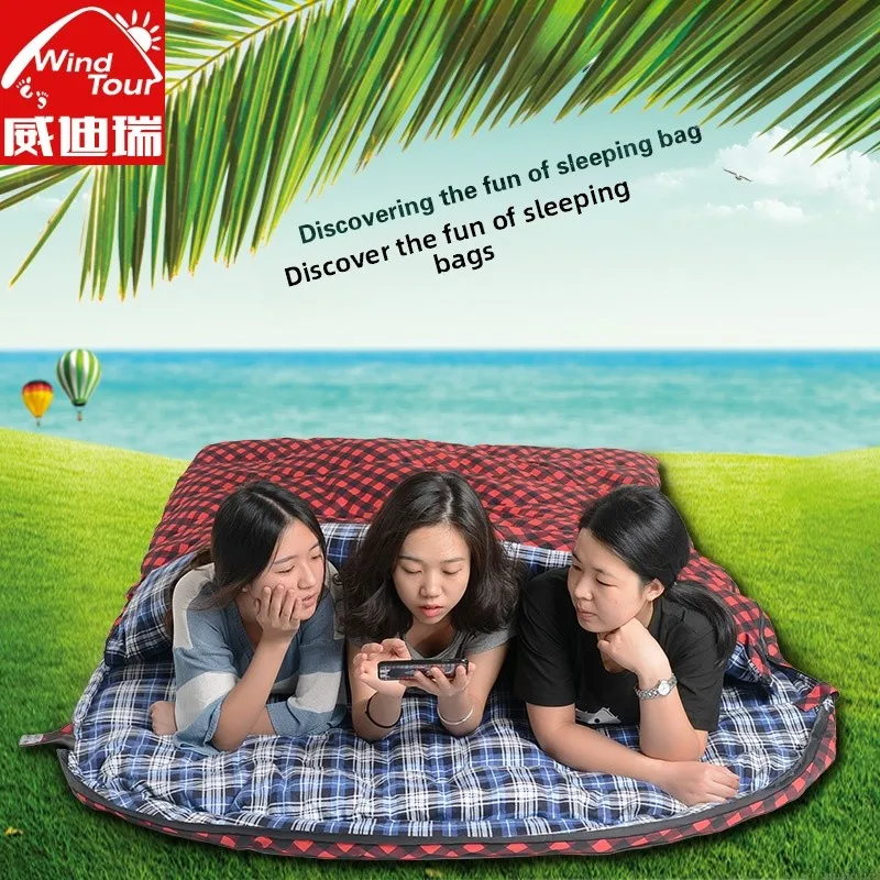 thickened-double-person-sleeping-bag-for-camping-outdoor-winter-use-couples-four-seasons-universal-warm-waterproof-blanket