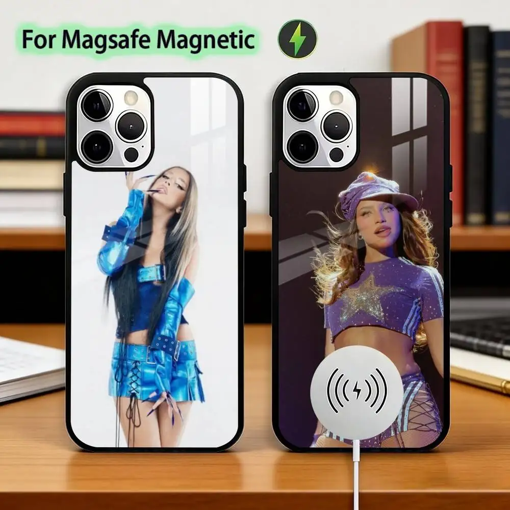 

Cute Lola S-Singer Indigos Phone Case For iPhone17,16,15,14,13,12,11 Plus,Pro Magnetic For Magsafe Wireless Charging
