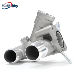 POKESS Engine Coolant Thermostat Housing Assembly For Ford 2011-2019 Explorer Flex Edge Taurus 3.5L NA AT4Z8A586B