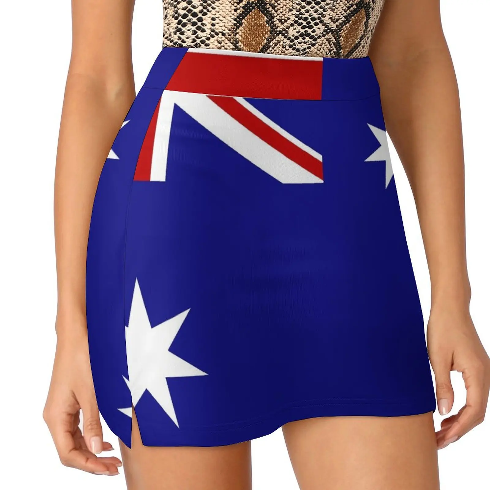 

Australia Day Aussie Flag Mini Skirt Skort for women Women's summer skirts korean style skirt