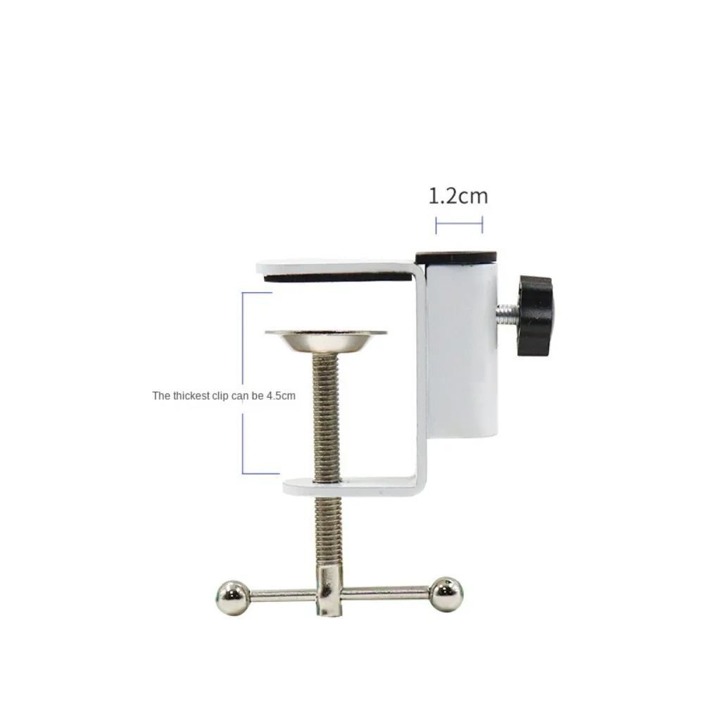 Uchwyt ze stopu aluminium akcesoria zaciskowe DIY stałe metalowe klipsy okucia śrubowe uchwyty kamery do transmisji mikrofonu lampa biurkowa