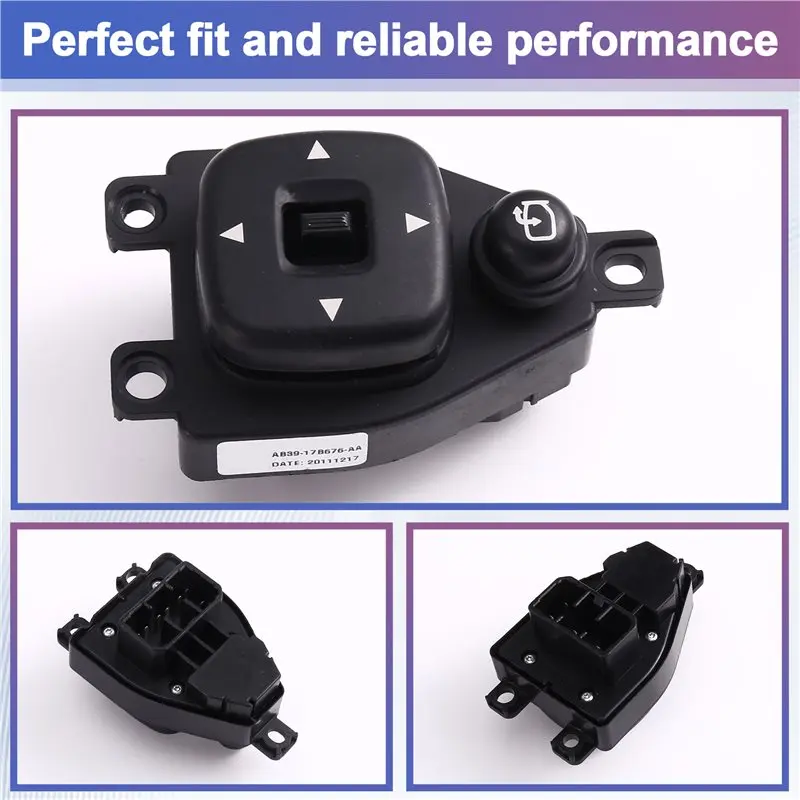 ABQB-AB39-17B676-AA AB39-17B676-BA For Ford Ranger 2011-2021 Rearview Mirror Switch Reversing Mirror Control Unit view 5