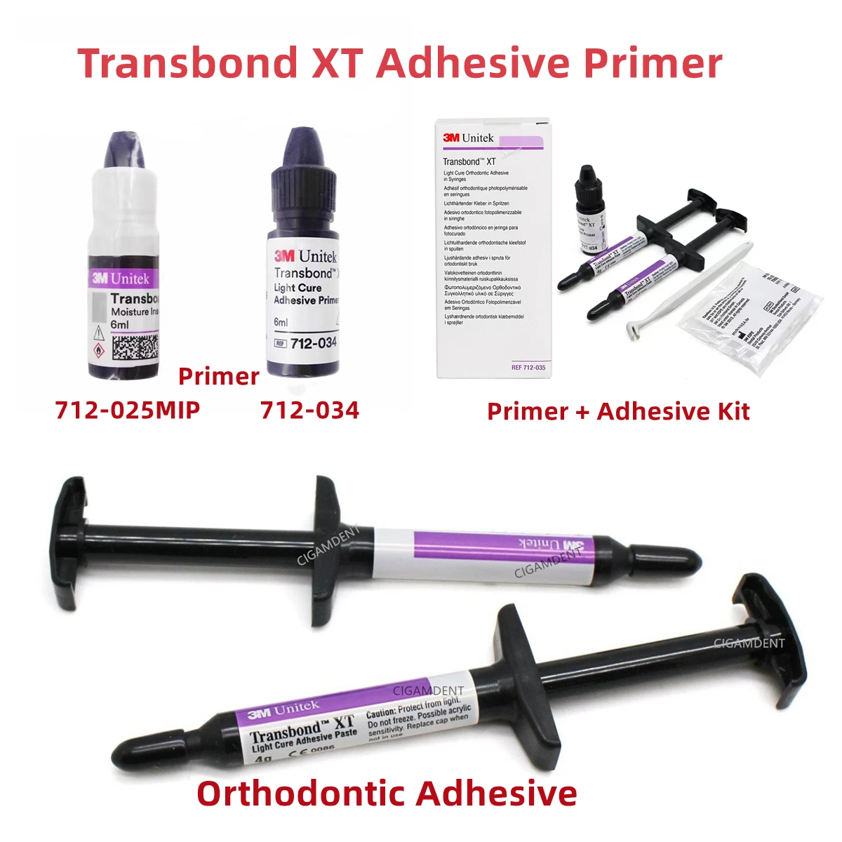 

Transbond XT Primer Dental Ortho Adhesive Kit Light-Cure Bond Teeth Glue For Bracket Brace Porcelain Veneer Bonding