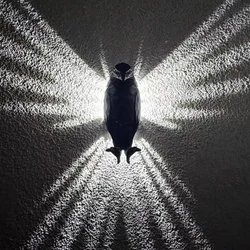 Halloween Wall Lamp LED Animal Projection Lamp Owl Lion Eagle Night Light Atmosphere Sconce 3D Print Body Animal Lighting Lustre